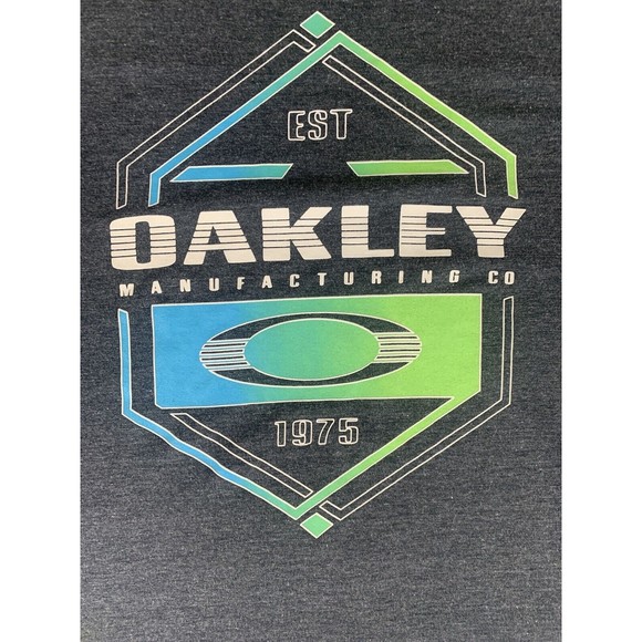 Oakley Established 1975 Short Sleeve T-Shirt Men's Medium Blue - Picture 2 of 6